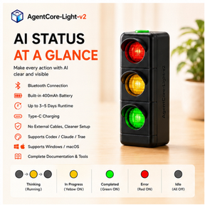 AgentCore-Light DeskSignal AI Workflow Status Light for Windows and macOS