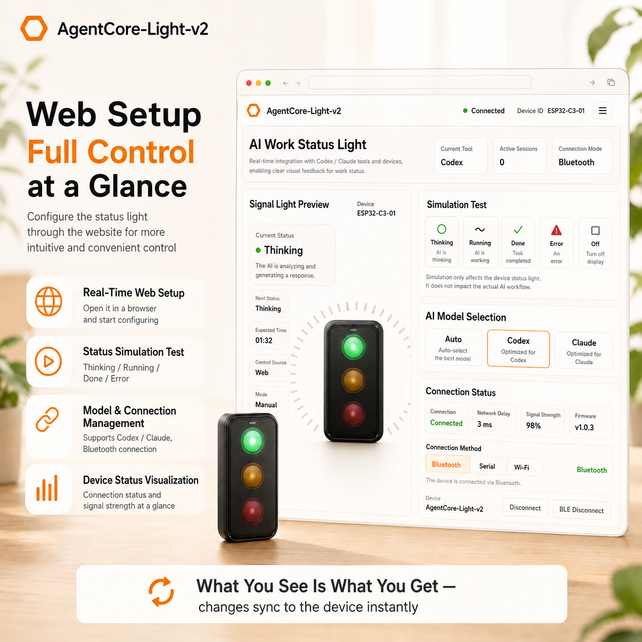 AgentCore-Light DeskSignal AI Workflow Status Light for Windows and macOS