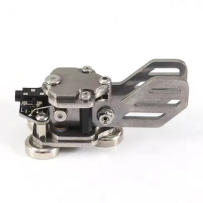 Mini Key Morse Radio HAM Send Telegram Double Paddle Morse Code Key Stainless Steel CW Morse Key Portable Telegraph Key Magnetic Base