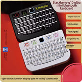 Blackberry Q10 Mini Keyboard with Trackpad Bluetooth USB Dual Mode Dpi Ten Speed Adjustment All Keys Have No Conflicts
