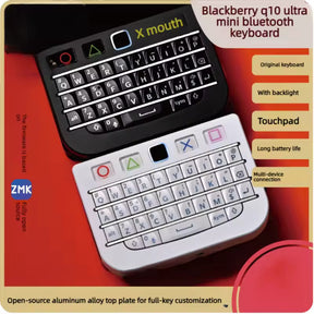 Blackberry Q10 Mini Keyboard with Trackpad Bluetooth USB Dual Mode Dpi Ten Speed Adjustment All Keys Have No Conflicts